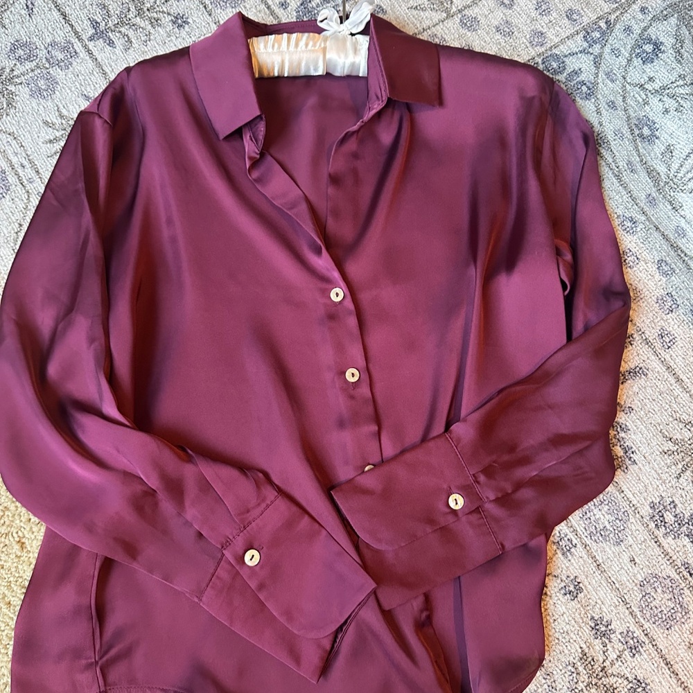 Blouse XS Burgundy- Express